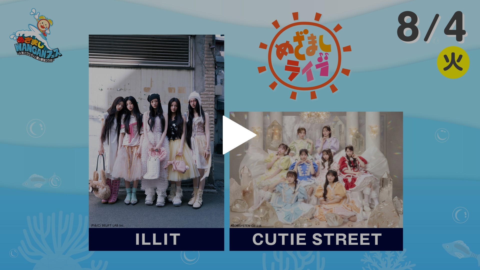 めざましライブ 専用 めざましライブ ILLIT×CUTIE STREET｜めざましWANGANフェス｜フジ