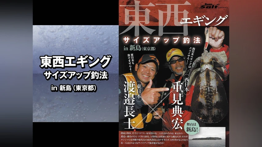 東西エギングサイズアップ釣法 in新島(東京都)