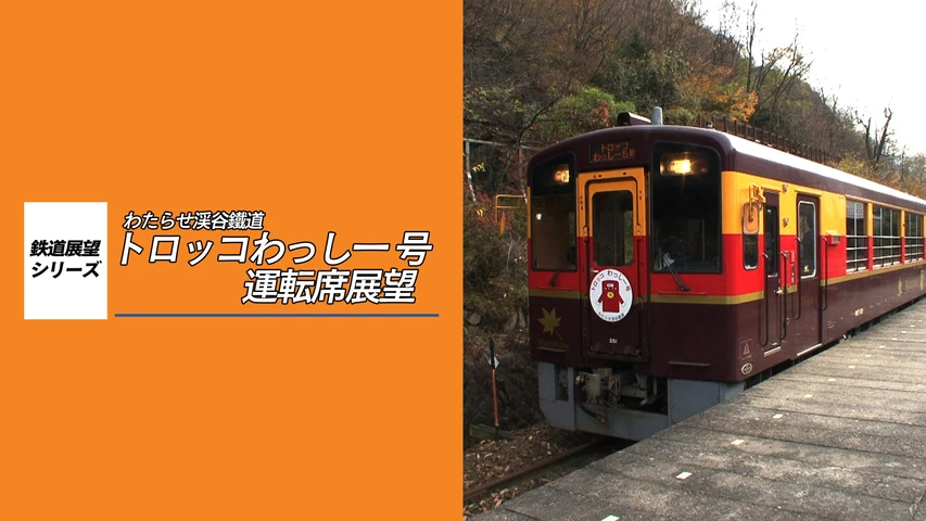 わたらせ渓谷鐵道トロッコわっしー号運転席展望