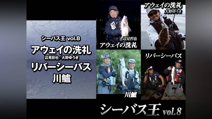 シーバス王vol.8 アウェイの洗礼 辺見哲也/大野ゆうき リバーシーバス 川鱸