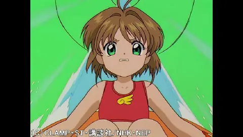 カードキャプターさくら　セル画　第58話 「さくらと二人の大ピンチ」 Yahoo!オークション - カードキャプターさくら セル画(ピンチな