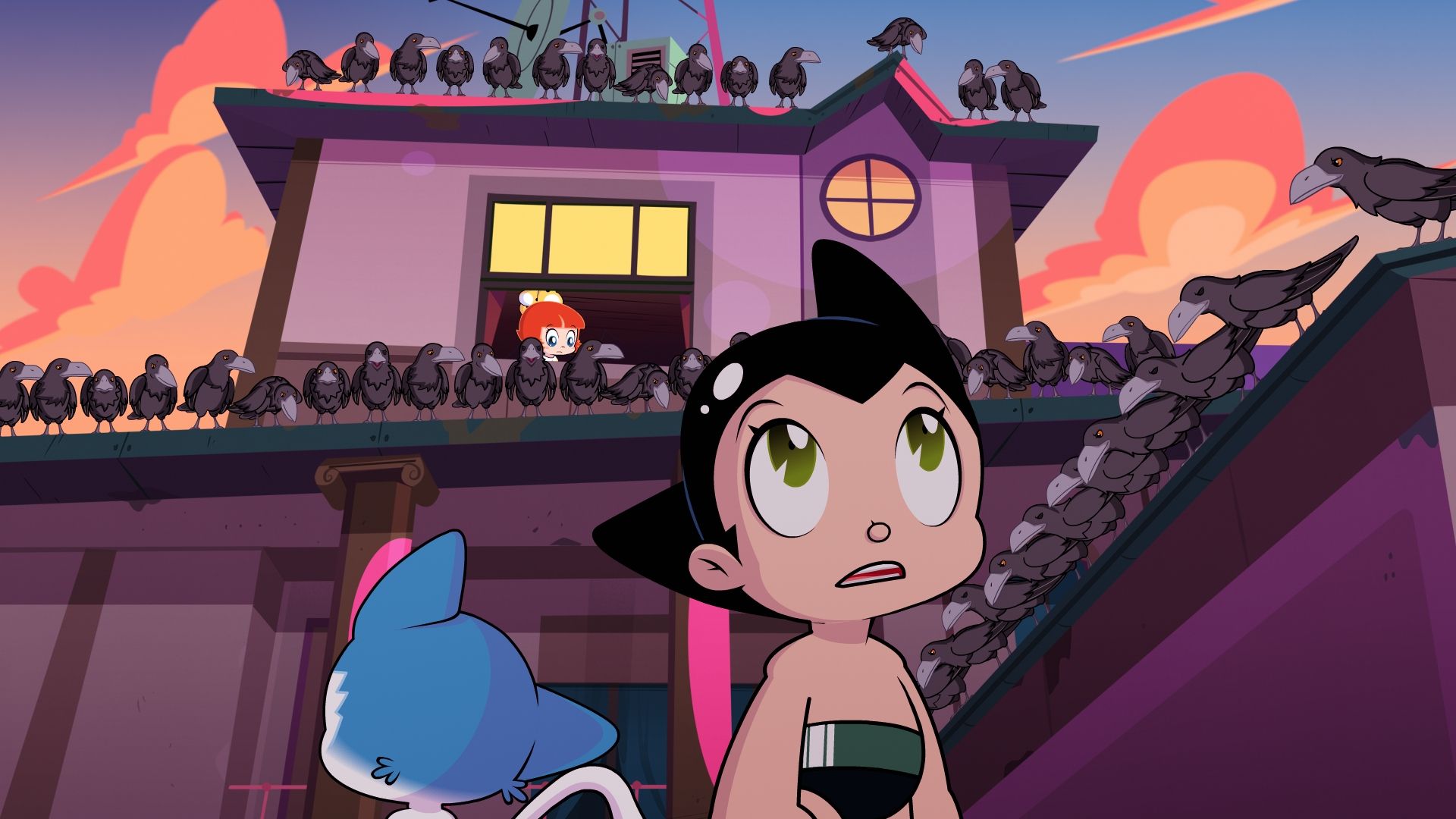 怒ったカラスたち