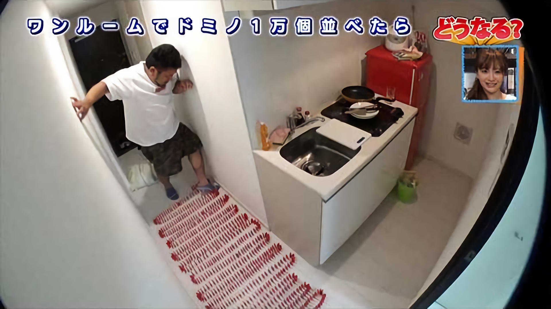 ワンルームでドミノ1万個、内職だけ生活、どうなる？