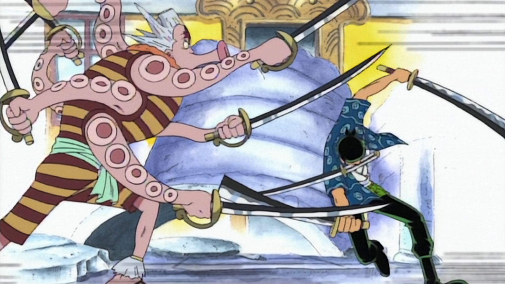 ルフィ水没！ゾロVSタコのはっちゃん