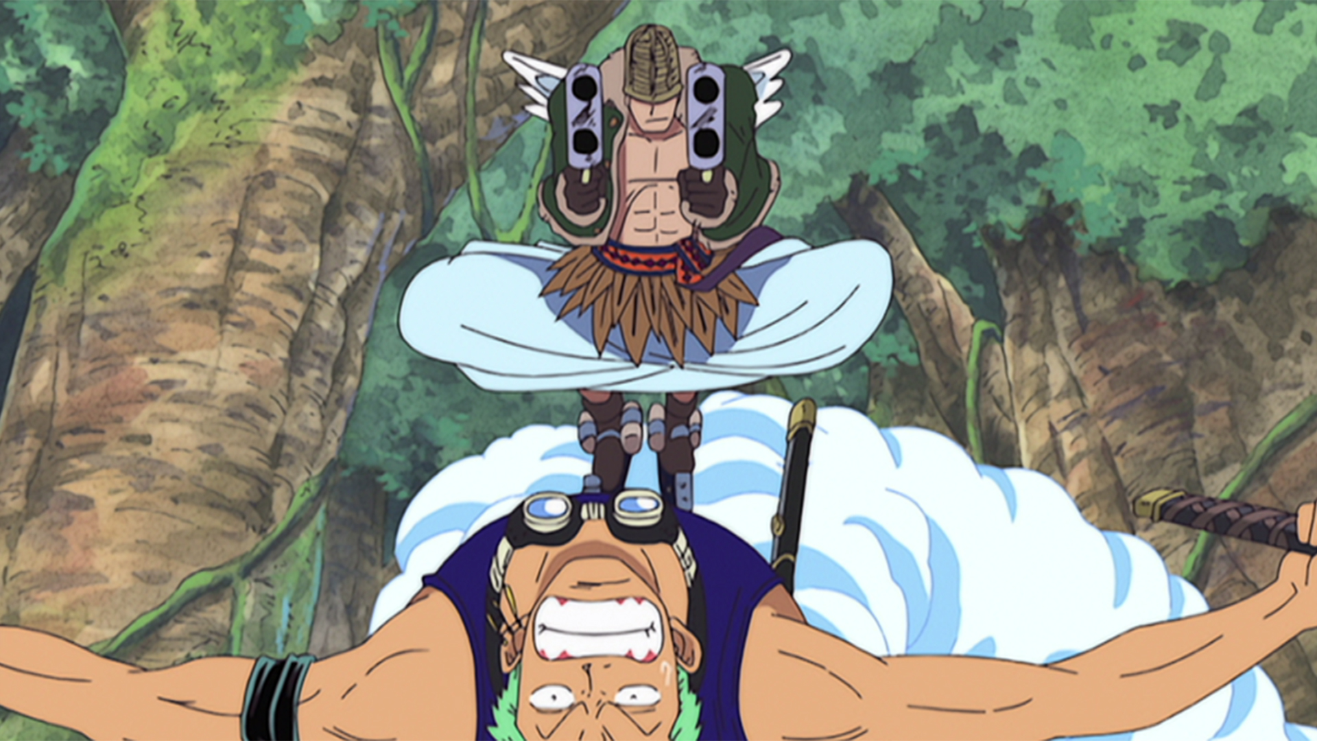 空中の激戦！海賊ゾロVS戦士ブラハム