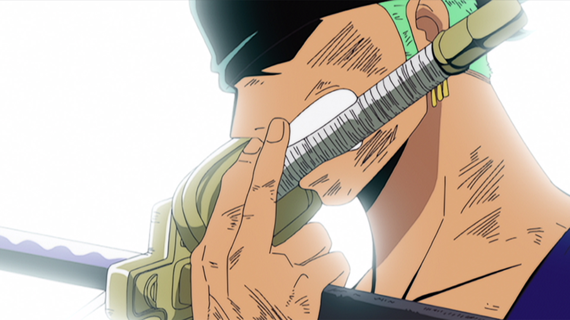 ほとばしる斬撃！ゾロVS神官オーム！！