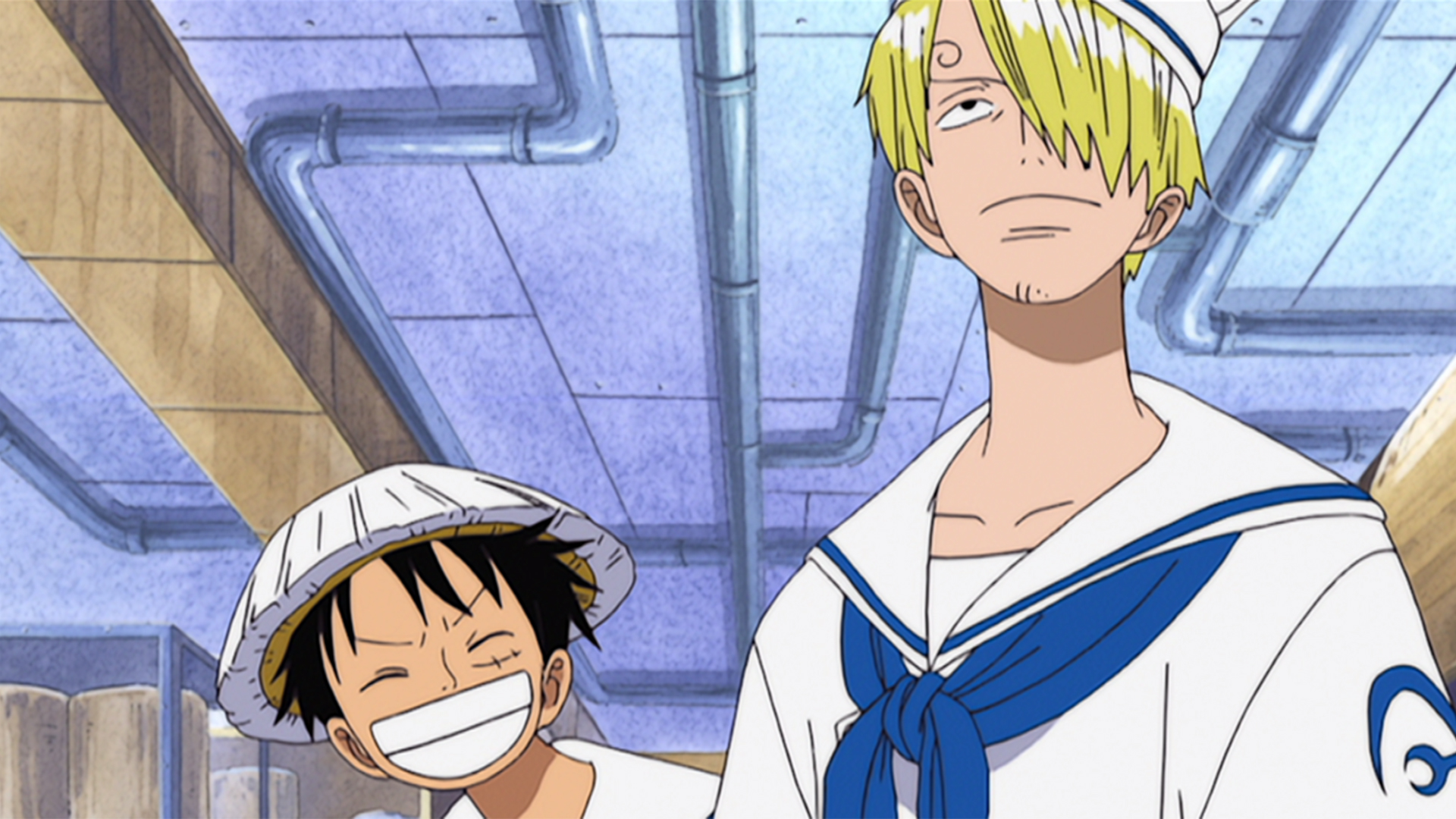 料理人サンジ！海軍食堂で真価発揮！