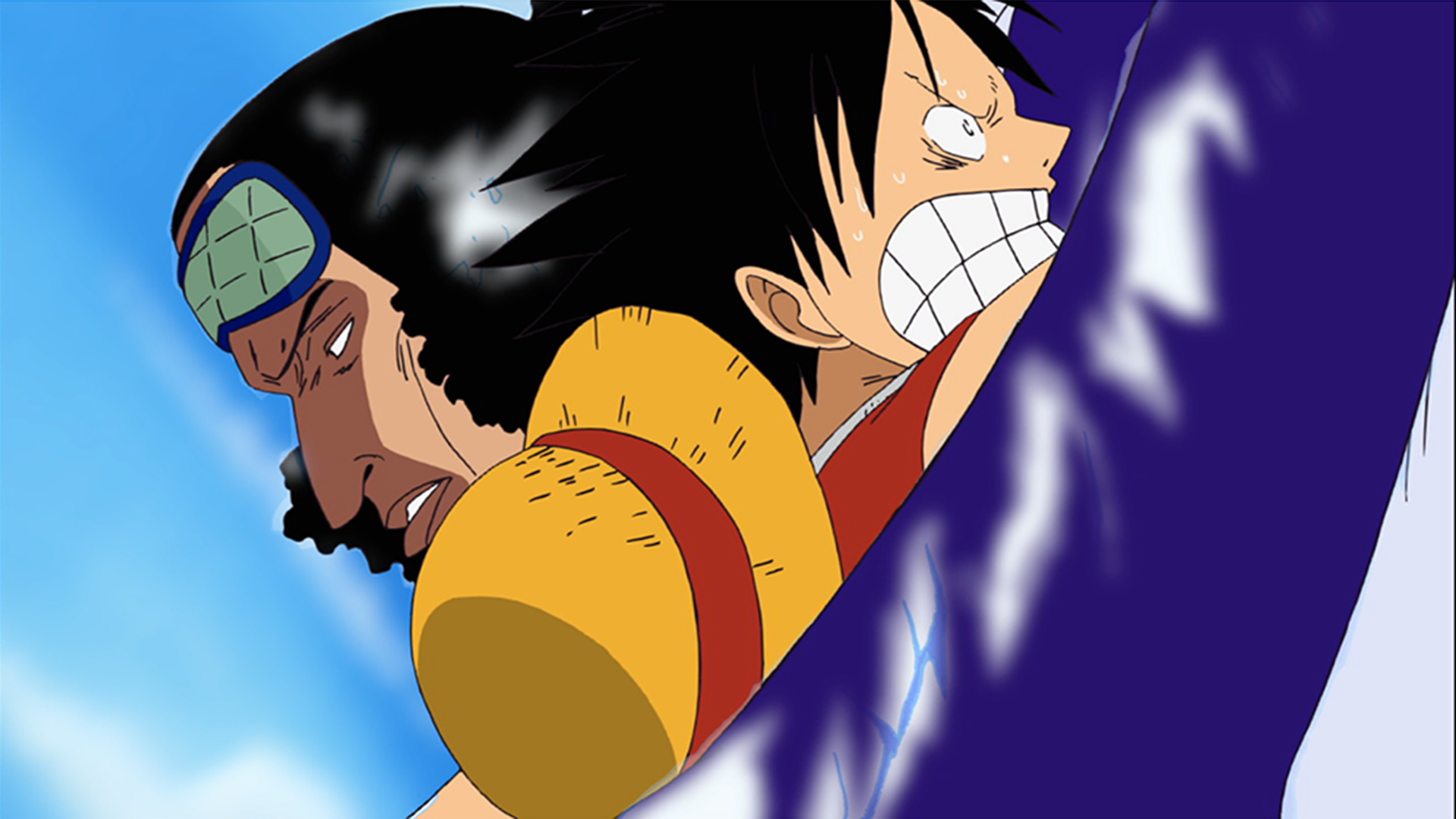 ゴムと氷の一騎打ち！ルフィVS青キジ