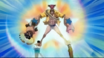 奪えダウン！！必殺麦わらドッキング？