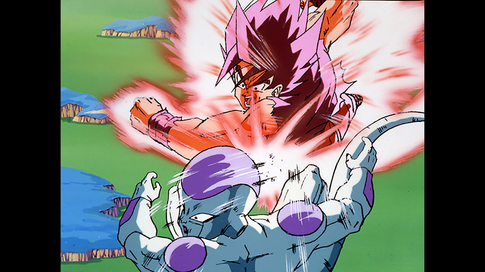 決着だ!! 炎の化身20倍界王拳のカメハメ波