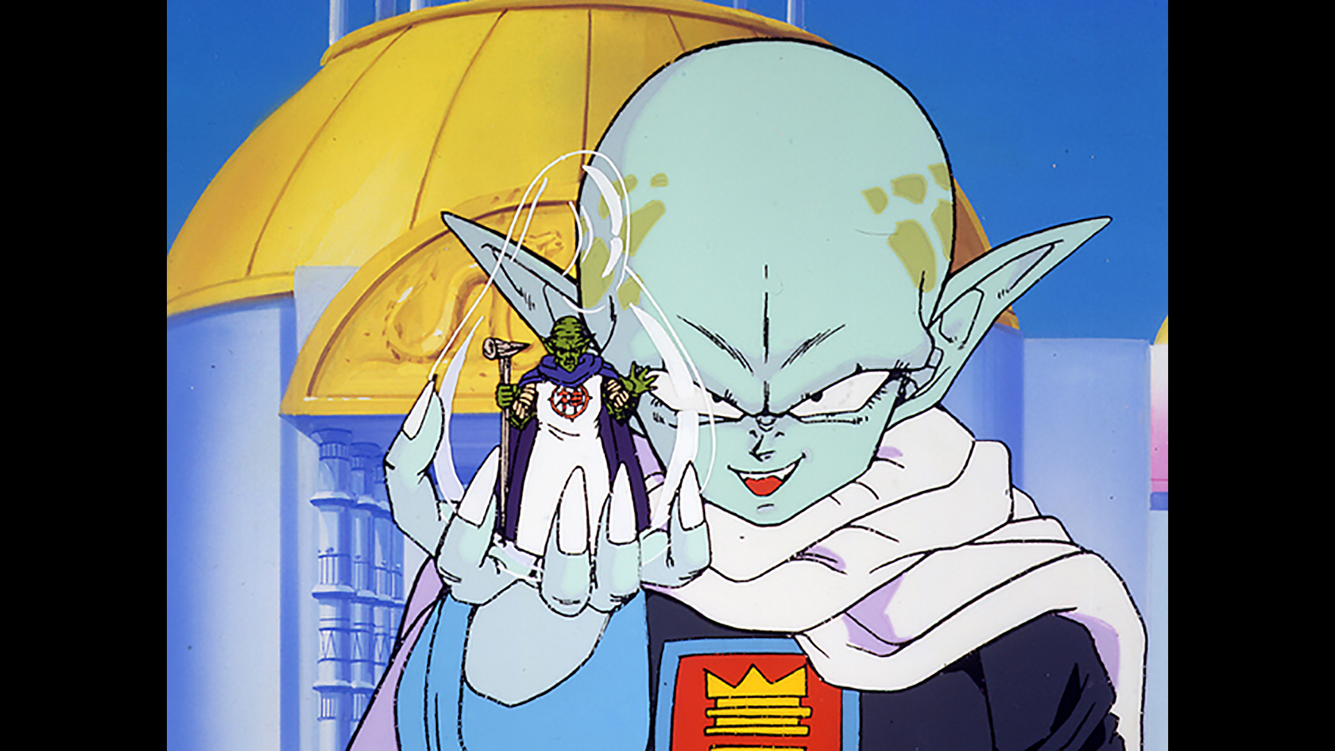 ピッコロと直接対決!! 天界に怒りの魔せん光