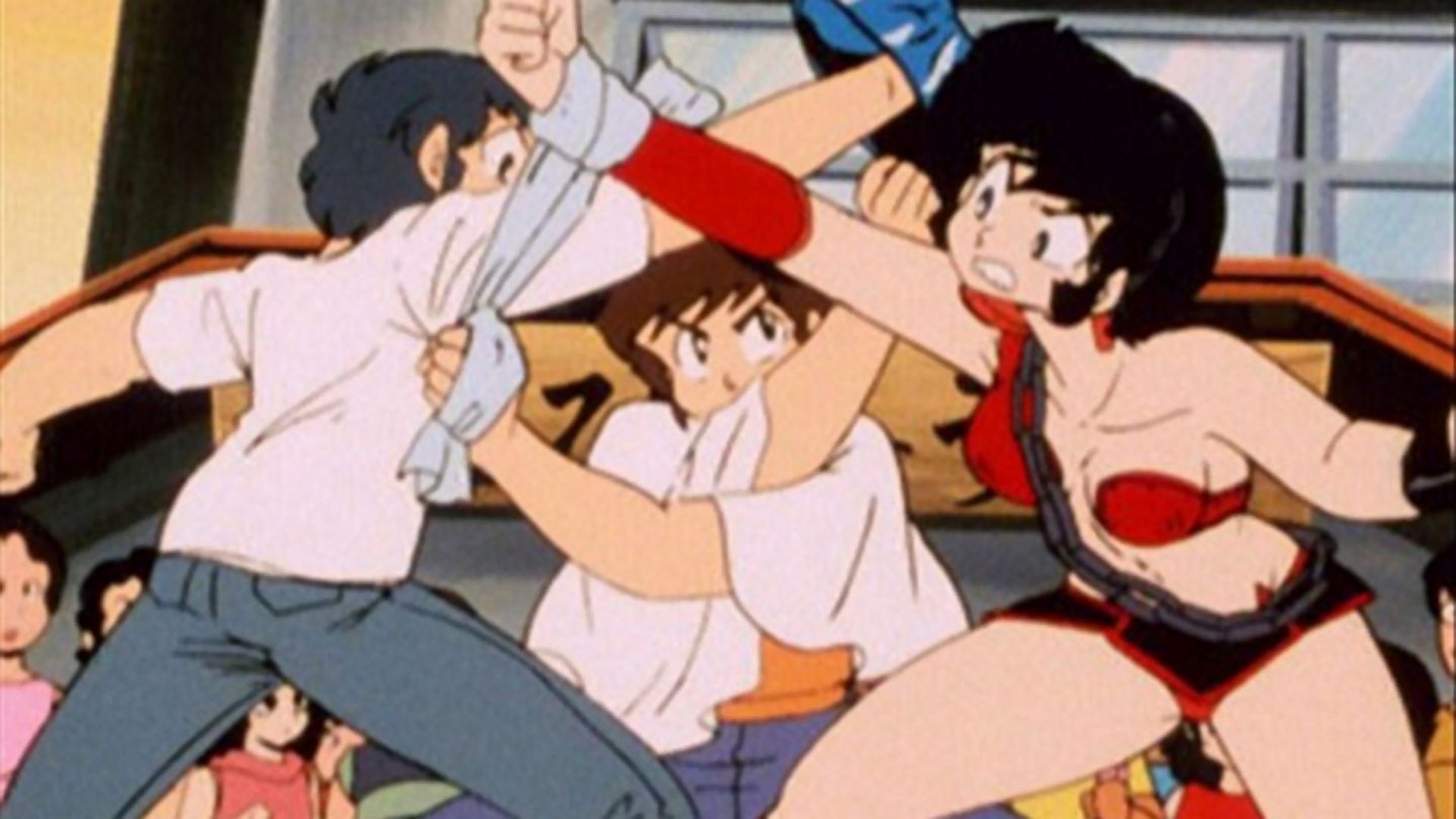 竜之介VS弁天！むなしきお色気大決闘