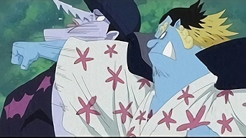 海賊団分裂 ジンベエVSアーロン