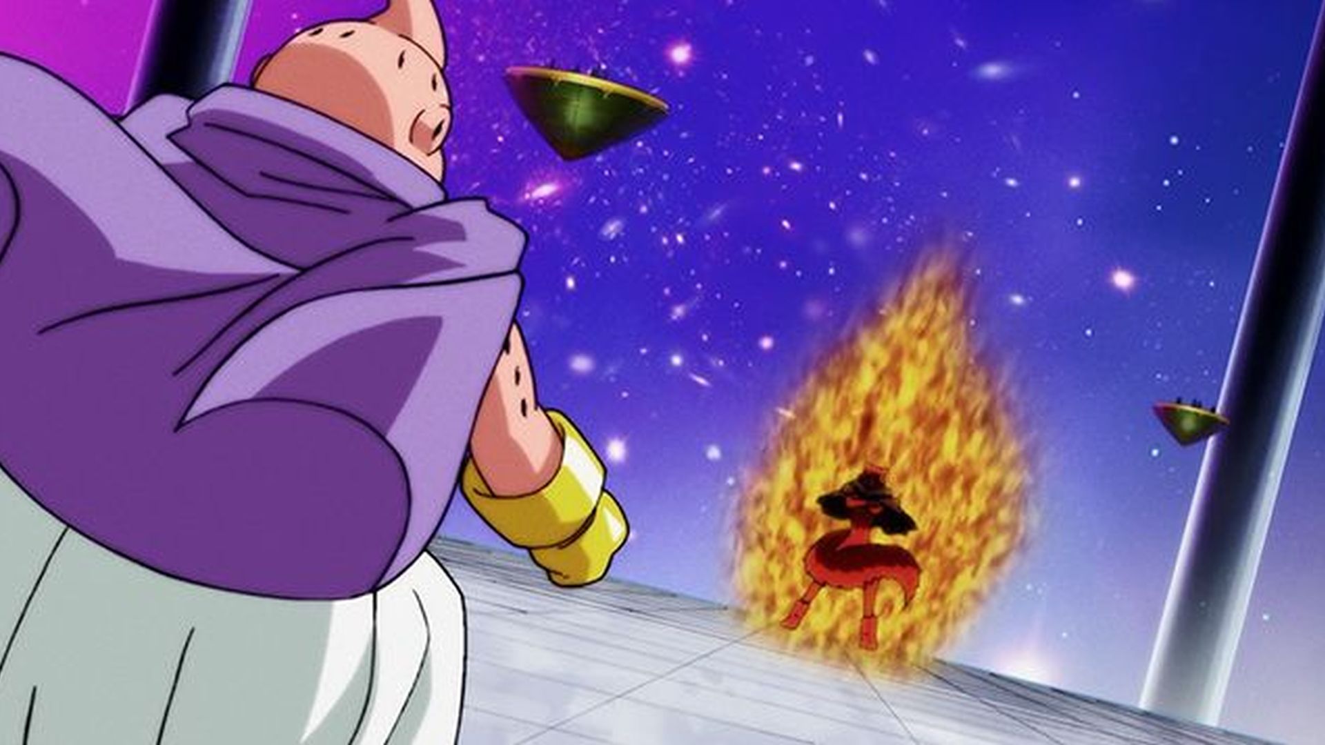 第9宇宙蹴りのバジルVS第7宇宙魔人ブウ!!