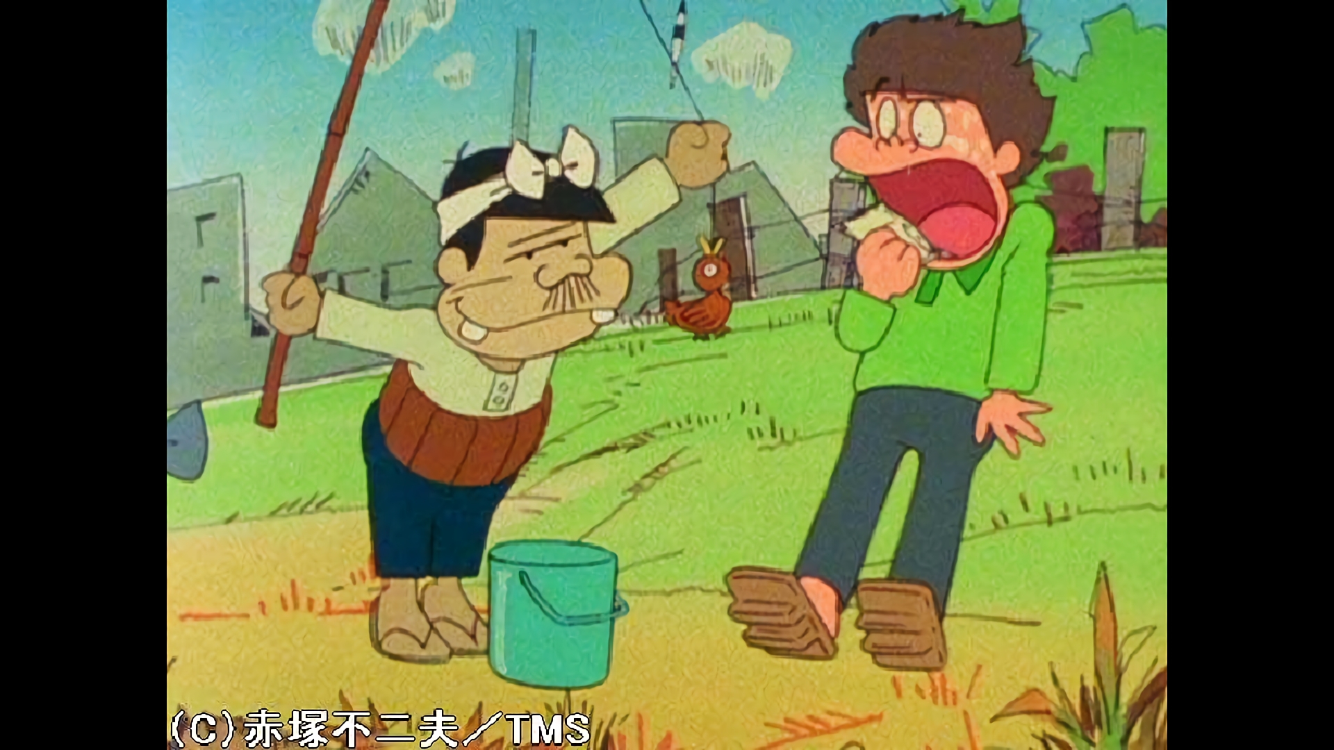 川で鳥が釣れるのだ／夜なきそば屋でもうけるのだ