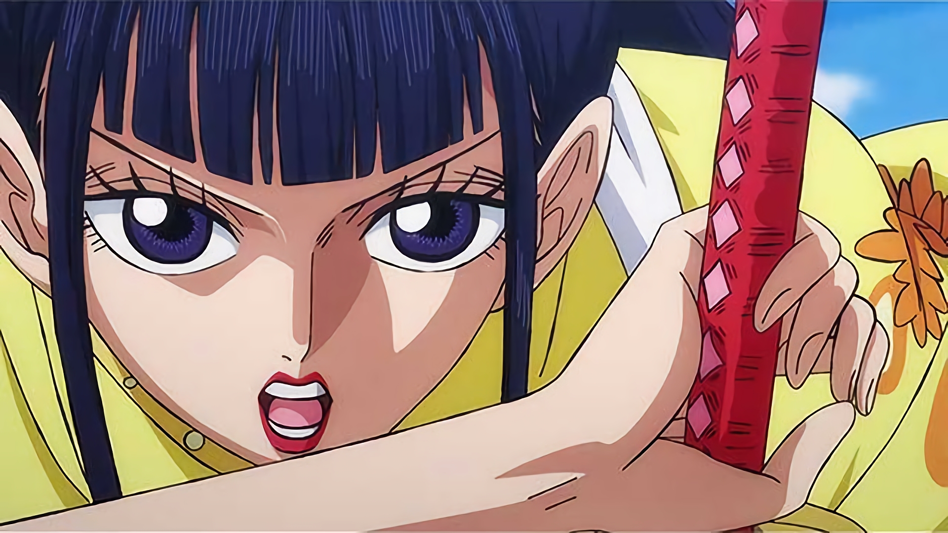 横綱登場 お菊狙う無敵の浦島！