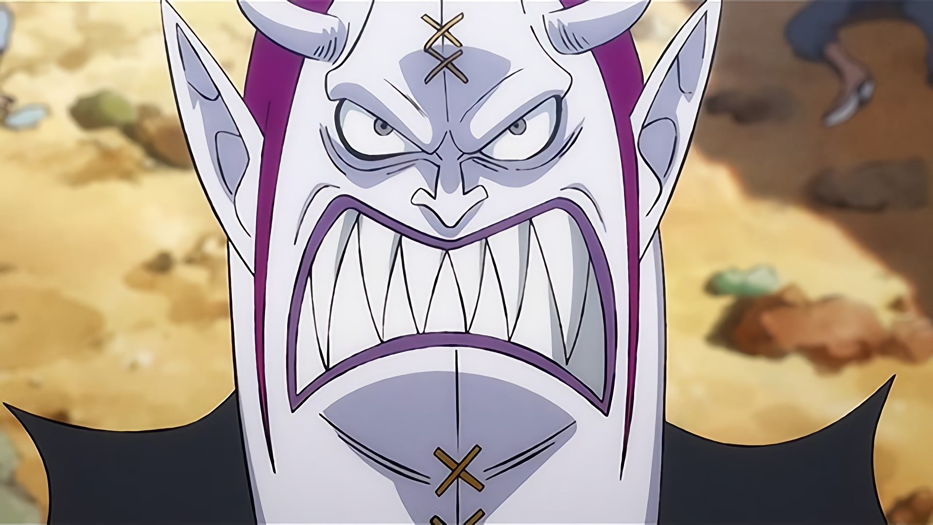 聖地激動 不敵に笑う四皇黒ひげ