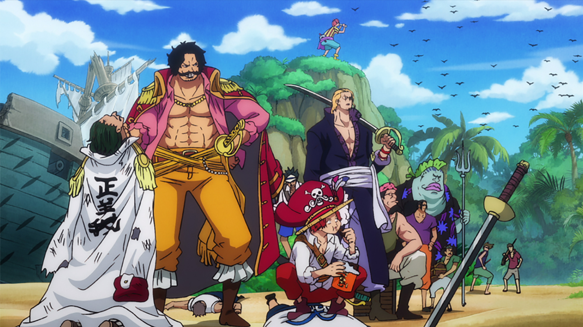 交える刃！ ロジャーと白ひげ！