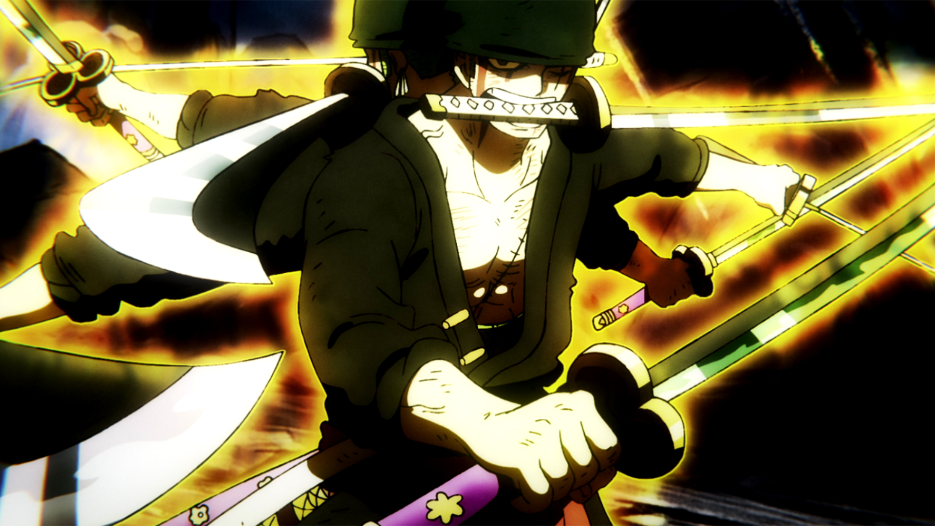 ルフィを守れ！ゾロとローの剣技