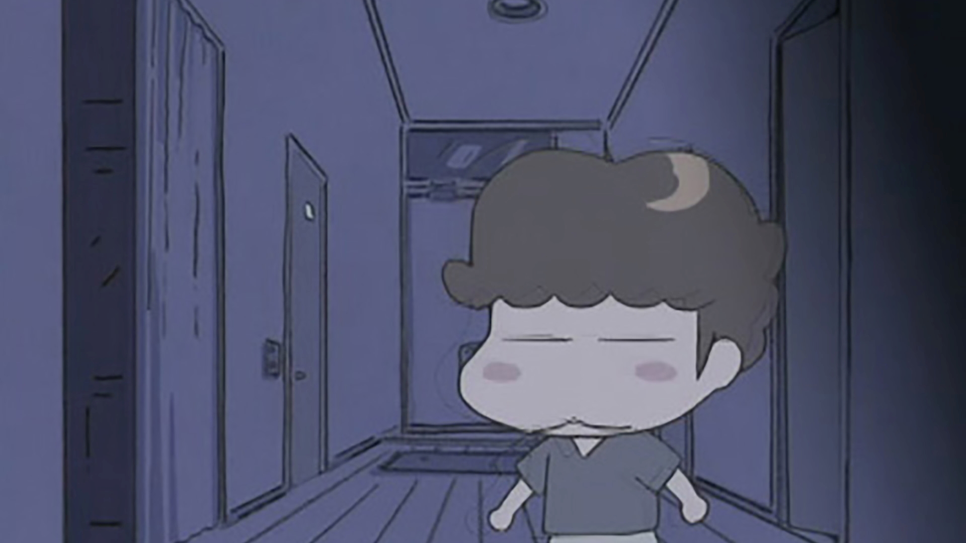 ユズ、夜中に・・・