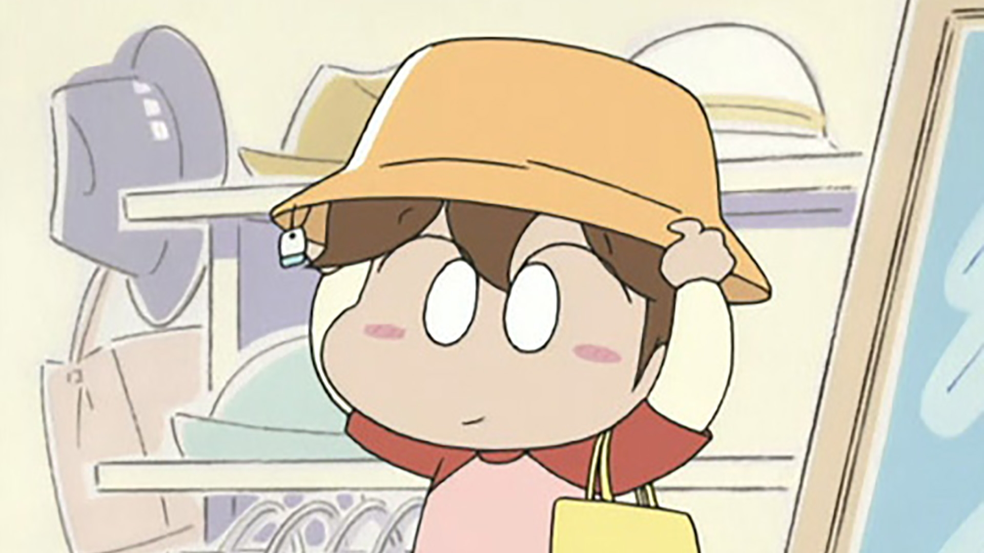 みかん、帽子に弱い