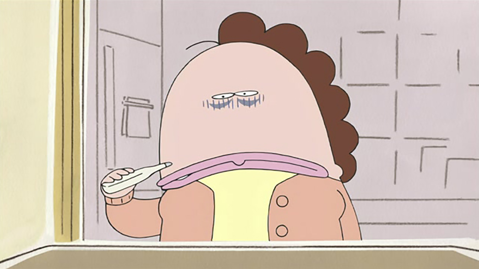 母、風邪で寝込む