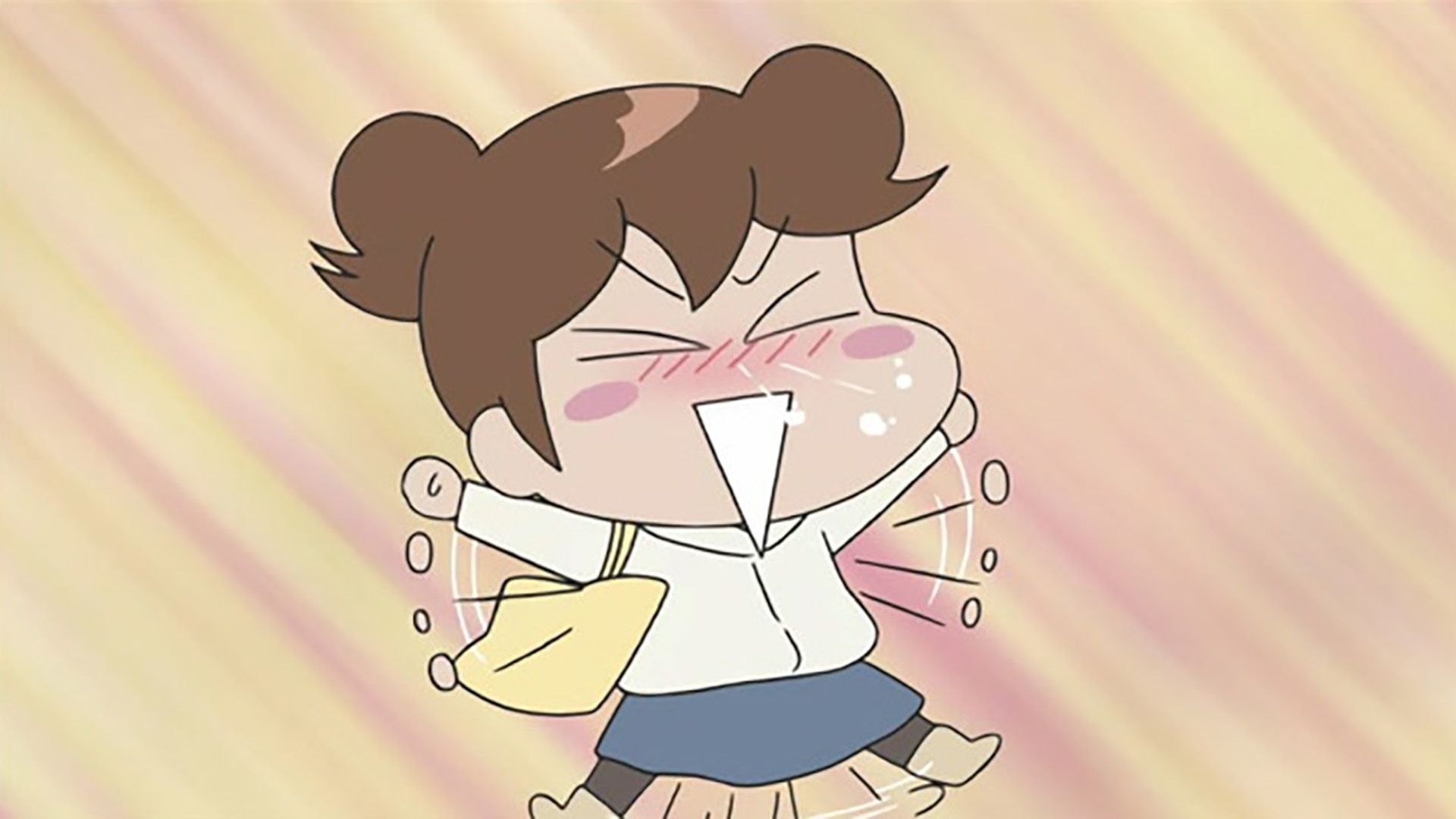 みかん、マフラー編むっ