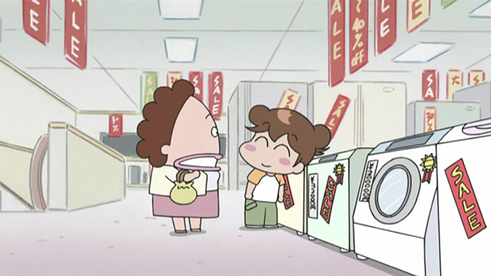 母、洗濯機がこわれたっ