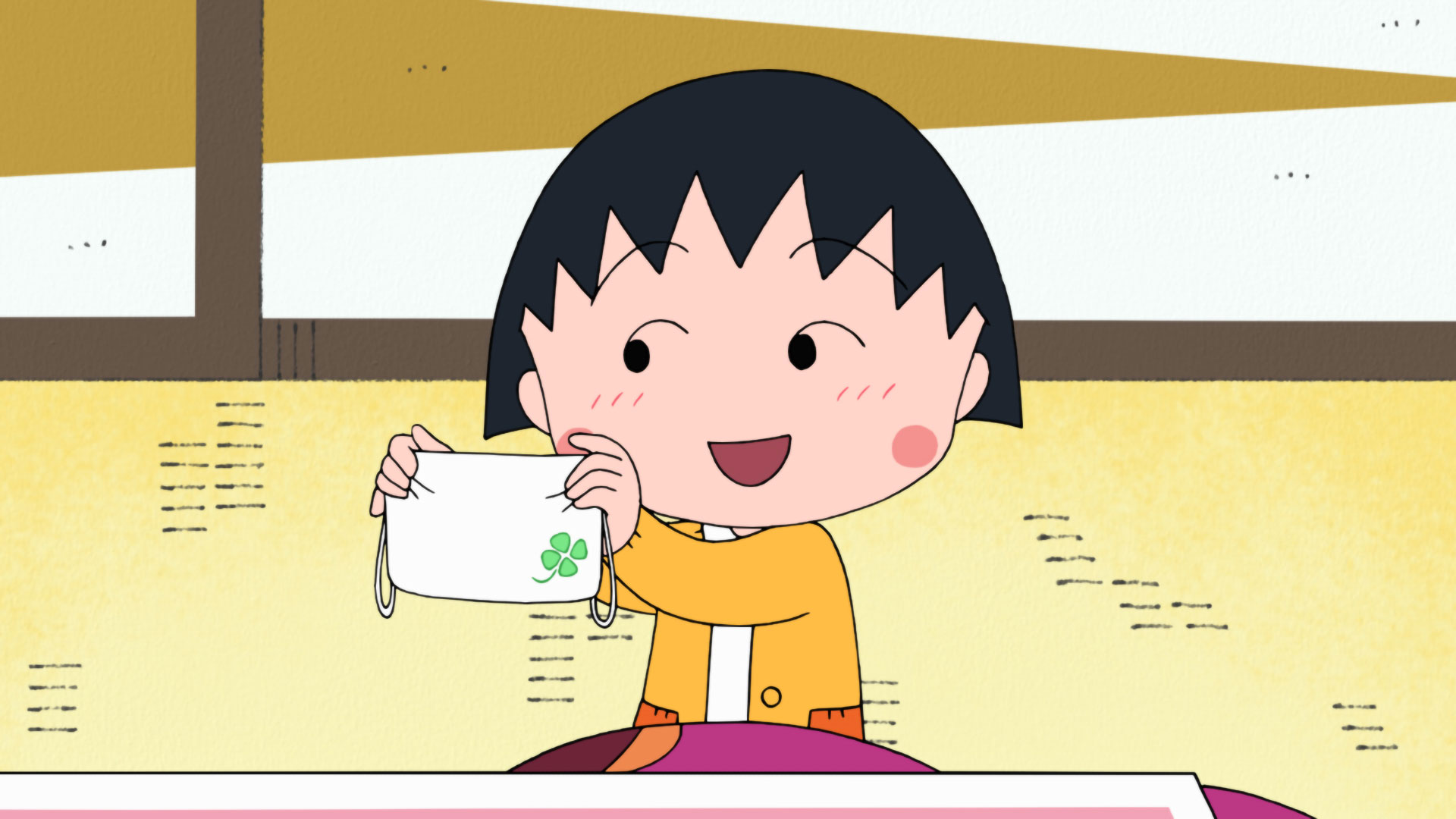 まる子の幸運な布マスク／たき火を求めてさまよう