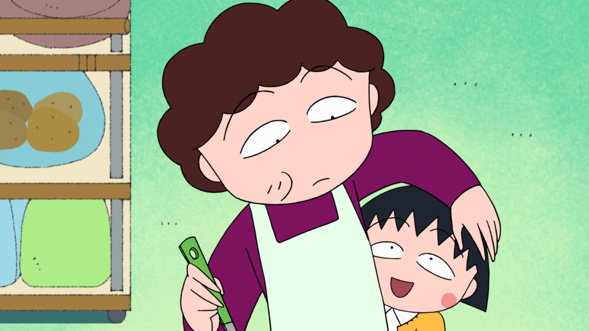 お母さん、友達とおでかけ／はまじテストで良い点をとる