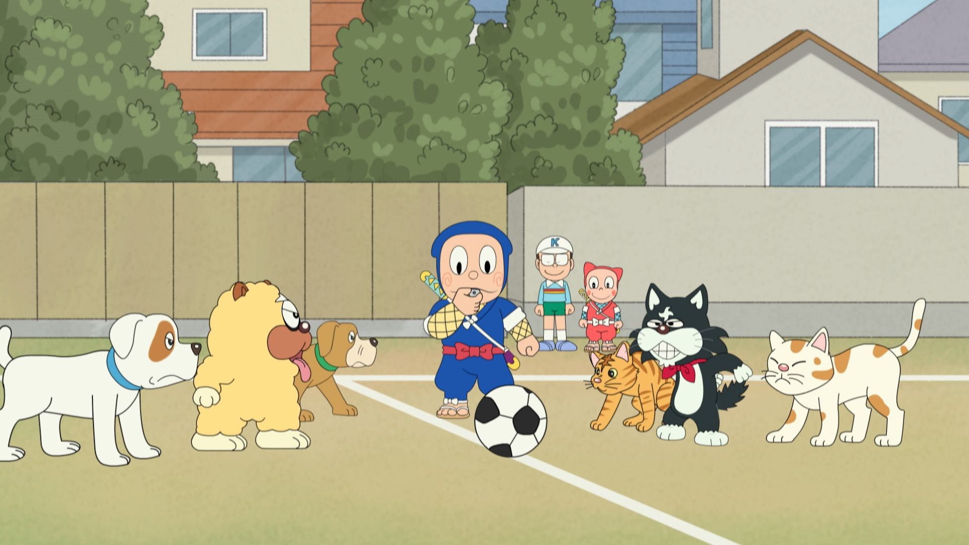 ワンニャン、忍法サッカーでござるの巻