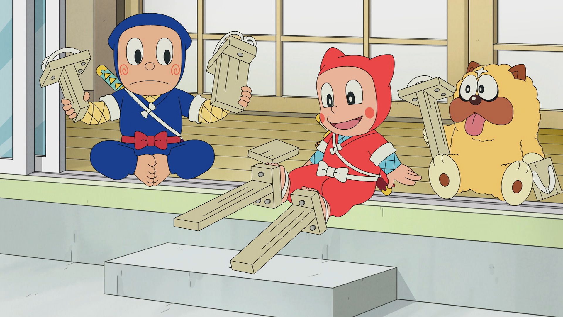 たか～い下駄で競争でござるの巻