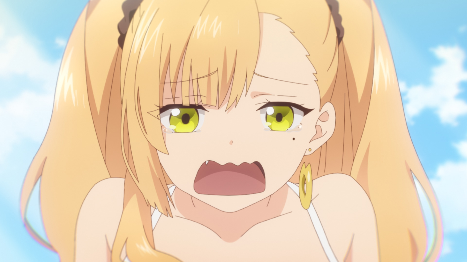 こわがるネコ。