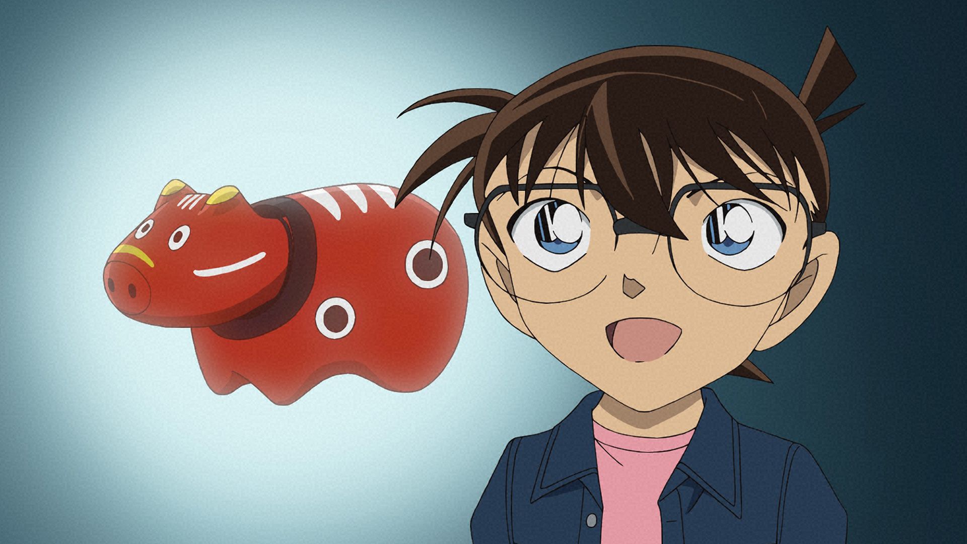 赤べこと３人の福男