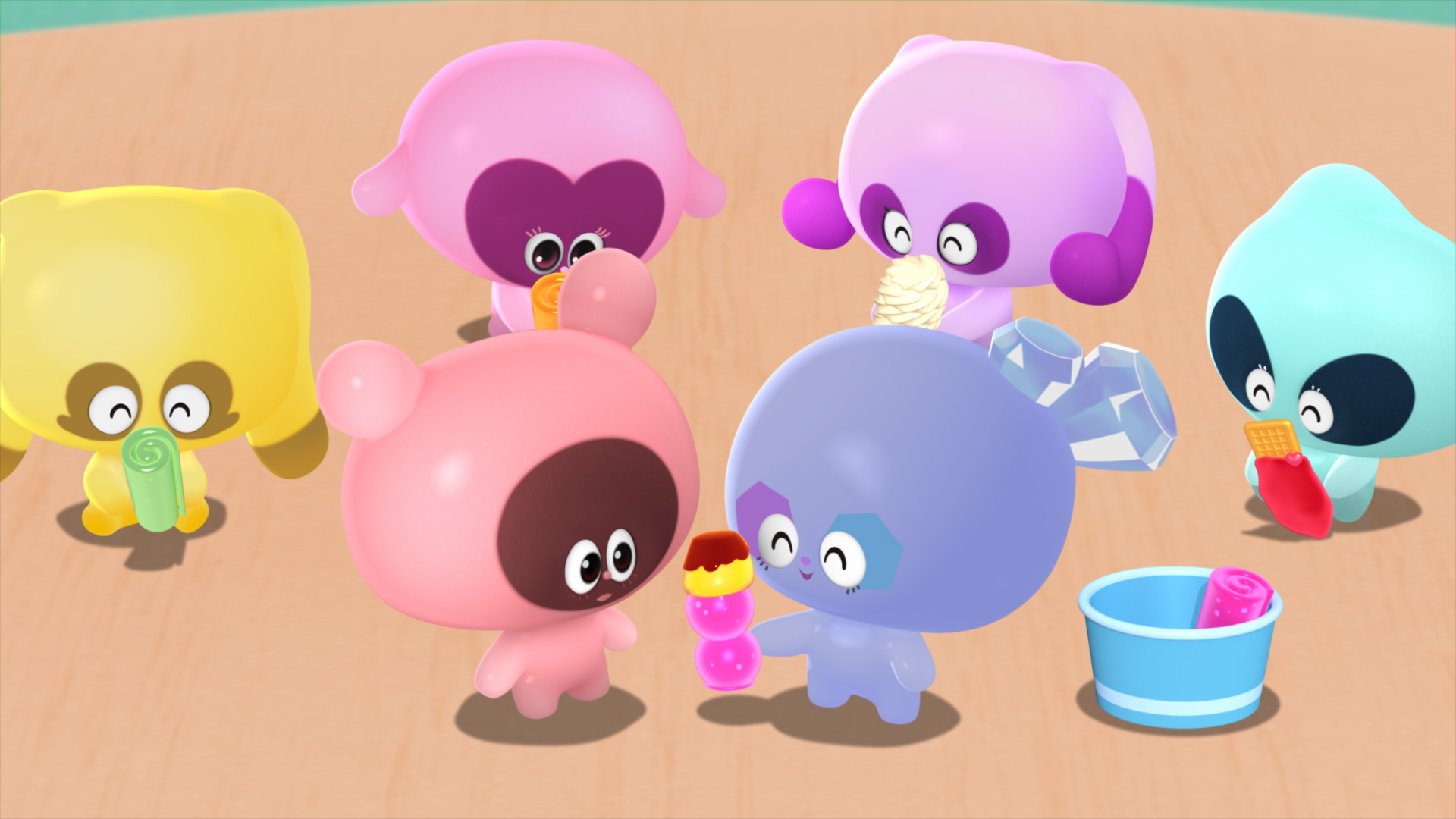 じゅえるん、なかよくなるん♪