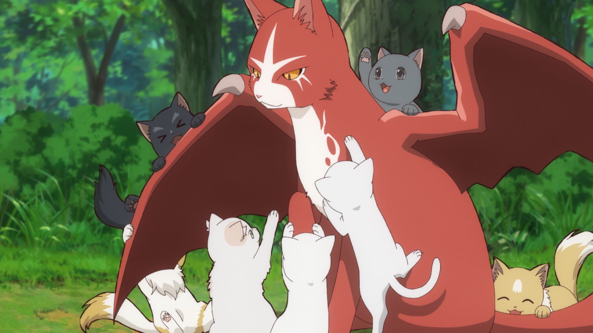 子猫達と羽のおじちゃん