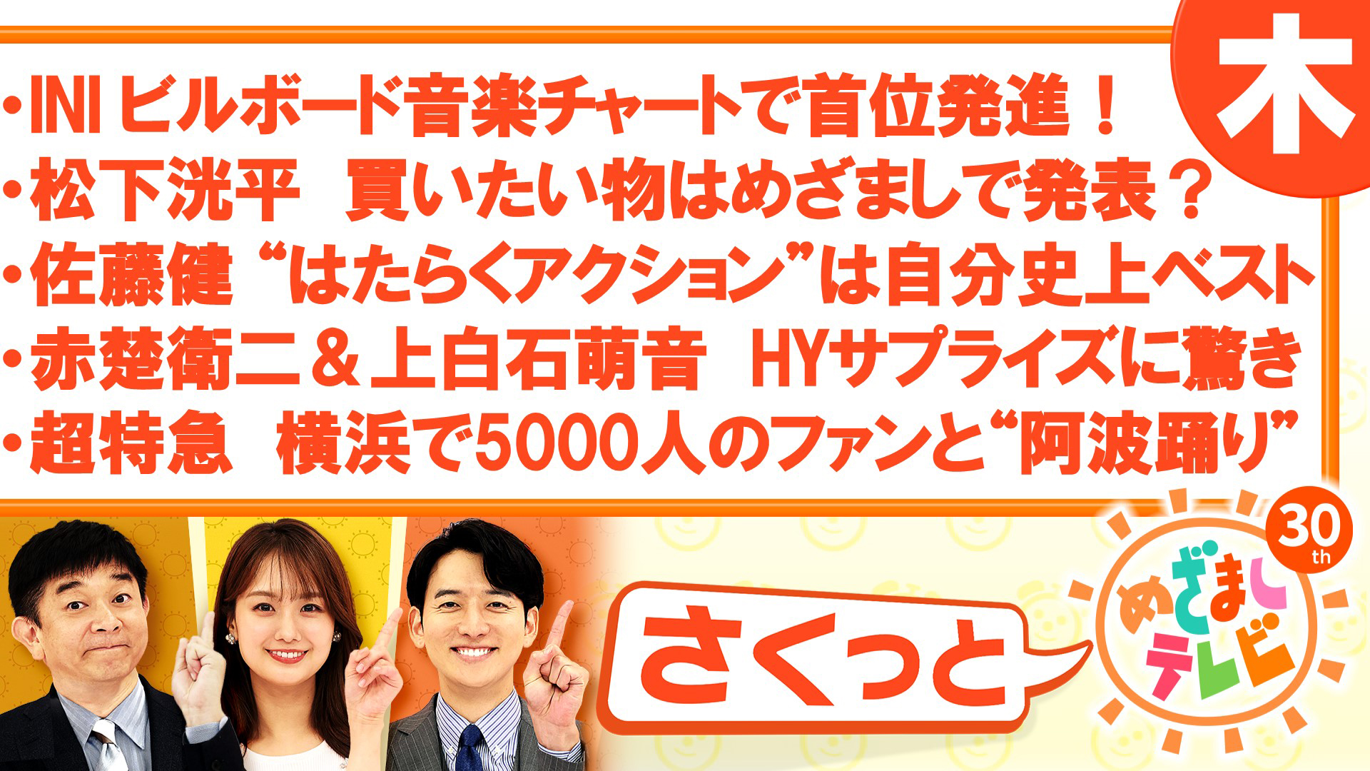 松下洸平 買いたい物はめざましで発表？