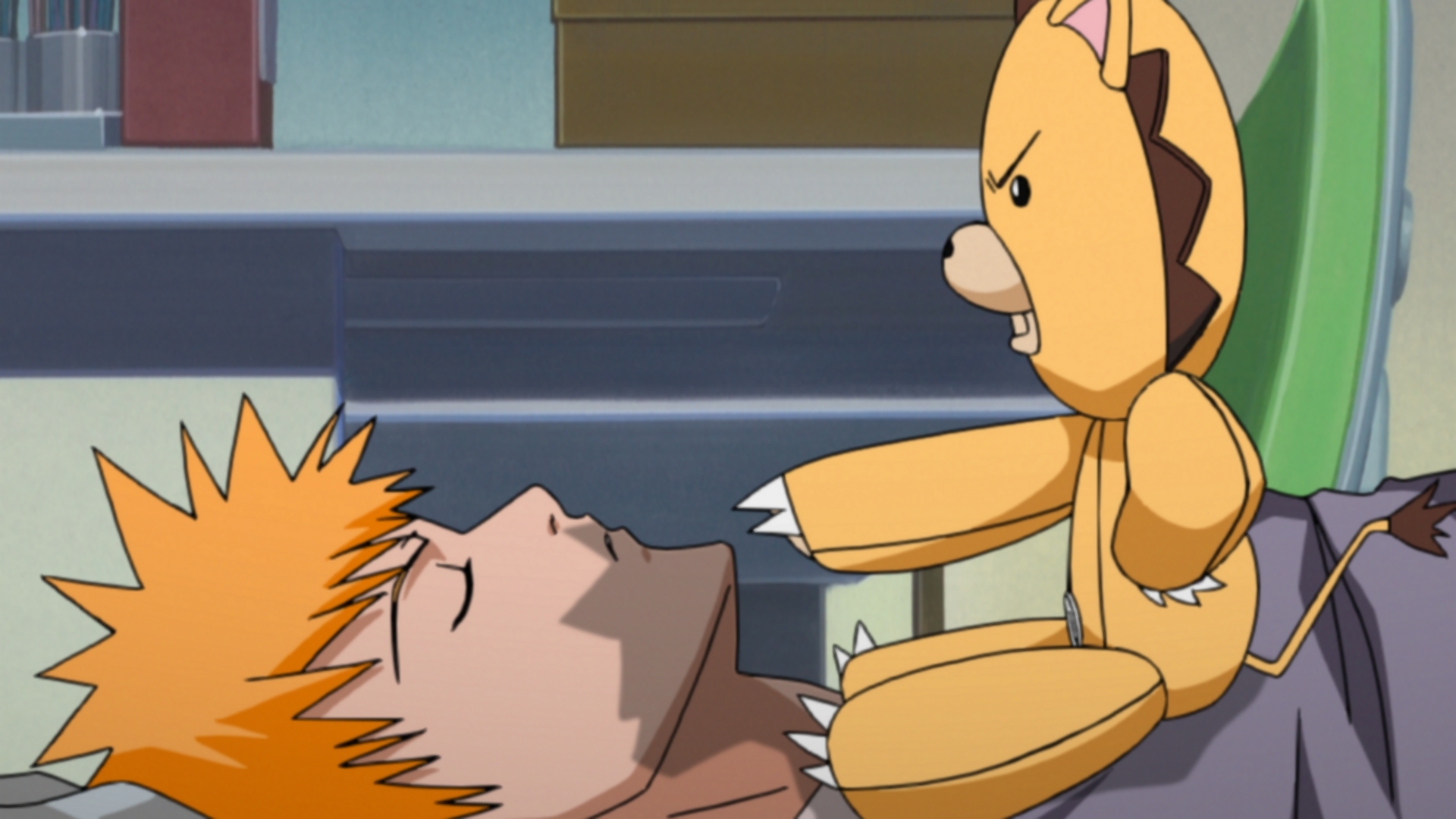 ぬいぐるみからコンにちは