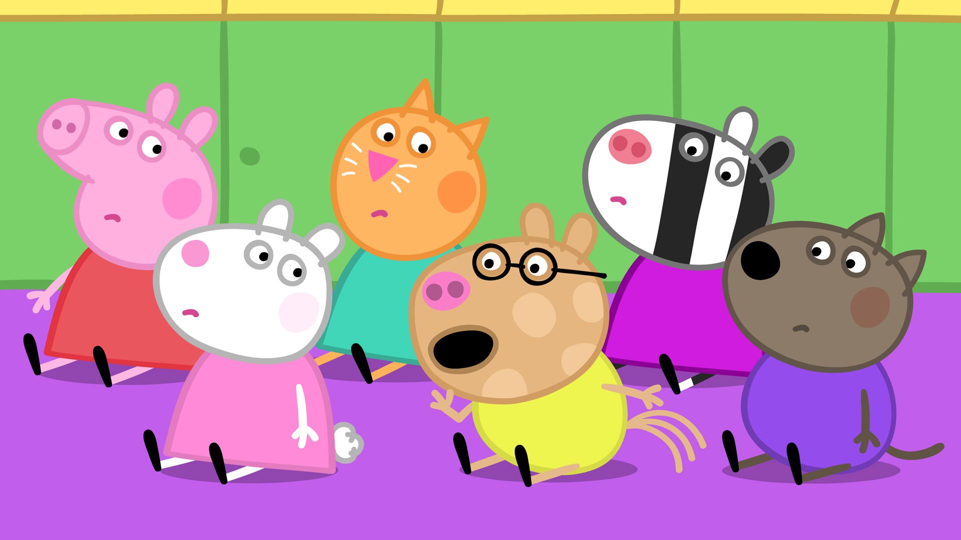 【ペッパピッグ】「ペドロのせき」「としょかん」／【パジャマスク】「ベタベタサッカー」