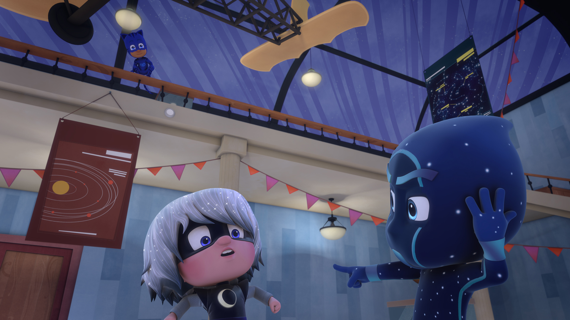 【ペッパピッグ】 「とくいなこと」「きしゃにのって」 【しゅつどう！パジャマスク】 「ともだち　と　てき」 