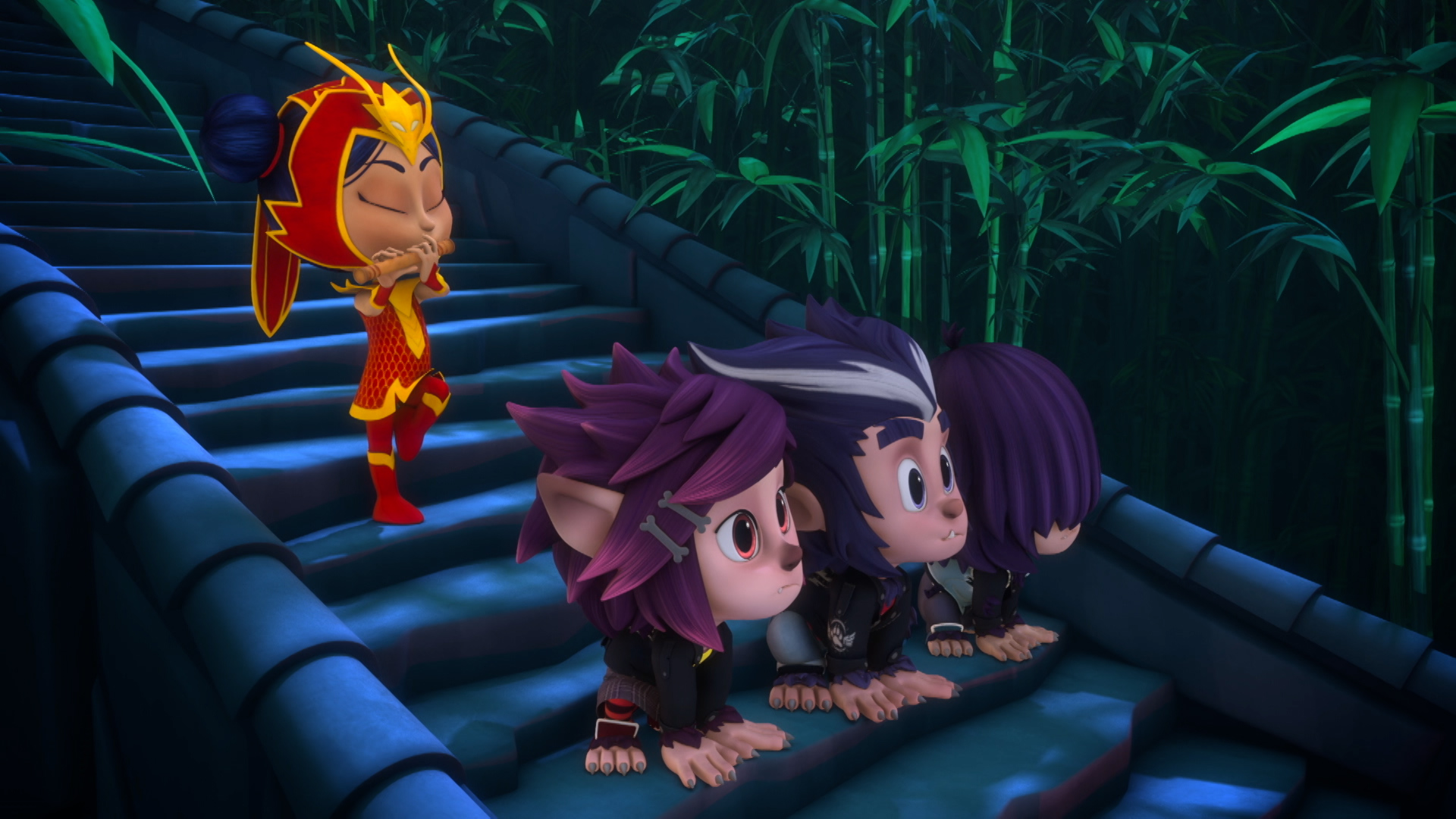 【パジャマスク】「オオカミだん やまへいく」