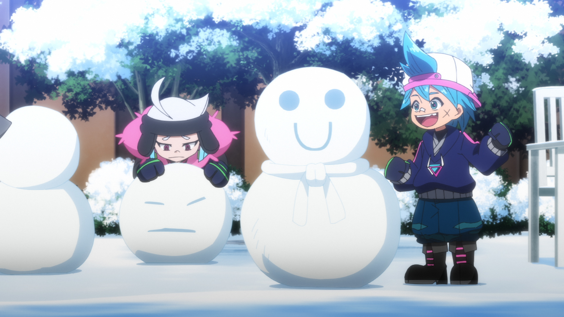 イーグルシティに雪が積もれば