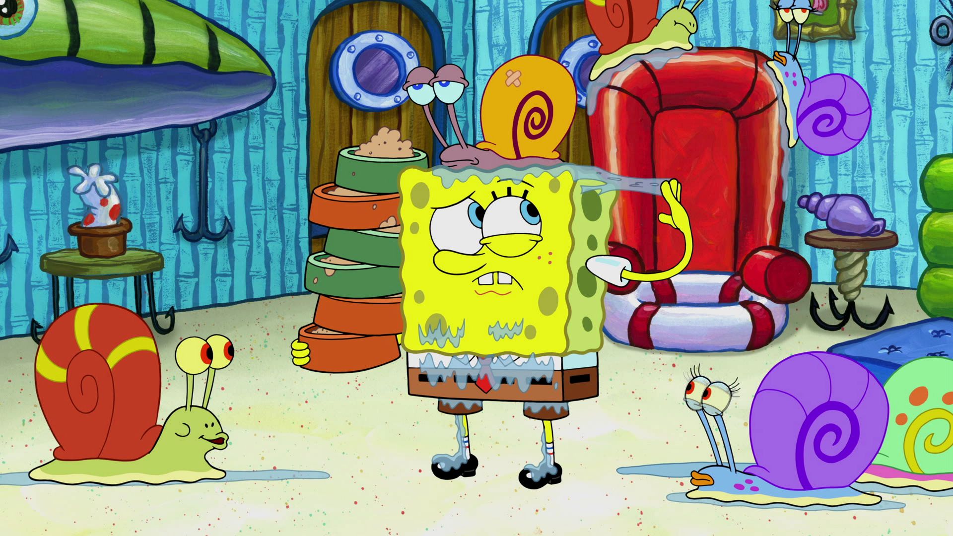 カタツムリがいっぱい／カーニバーガー大食い大会