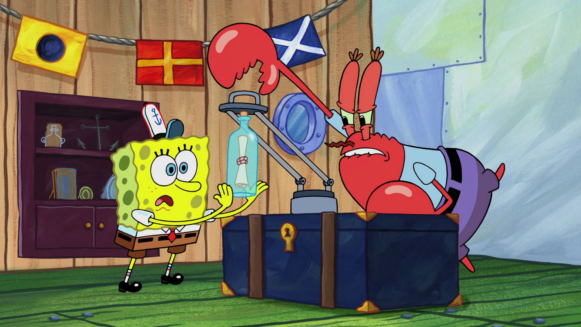 プランクトン対ゲイリー／オマヌケ・ソースで大混乱！