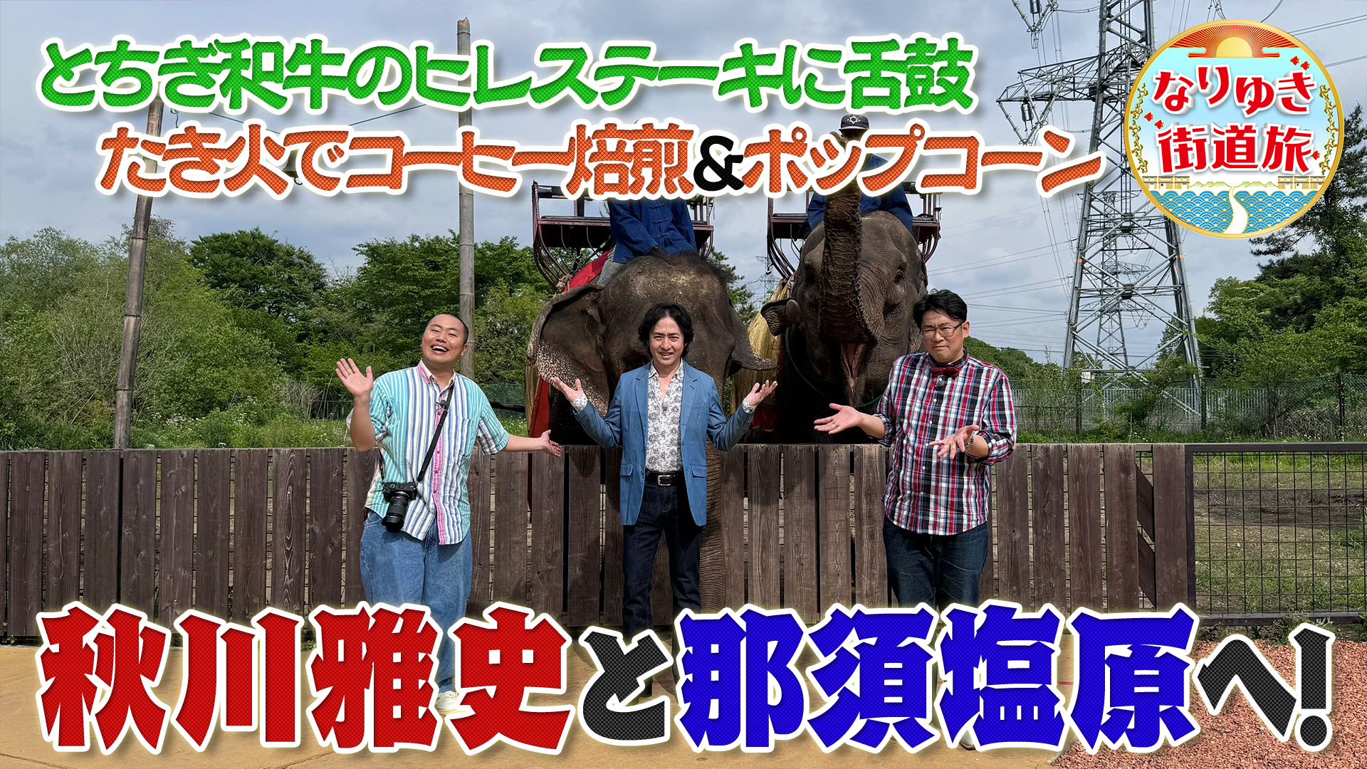 避暑地で人気の那須塩原！森の中でたき火＆珈琲堪能！ゾウに乗る