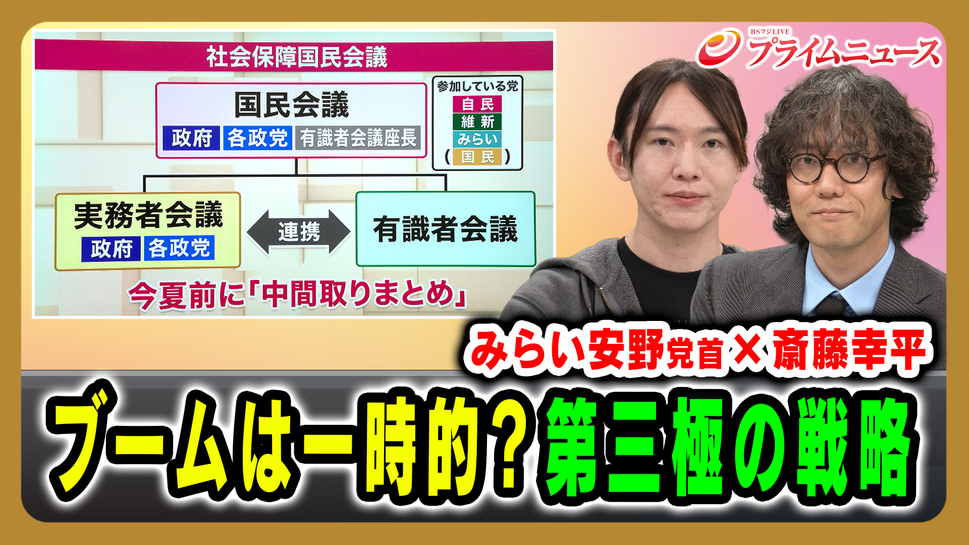 みらい安野党首×斎藤幸平 ブームは一時的？第三極の戦略