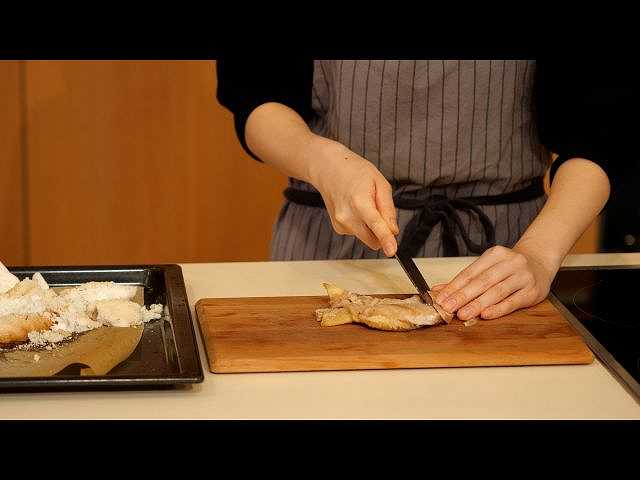 セリ塩釜焼き